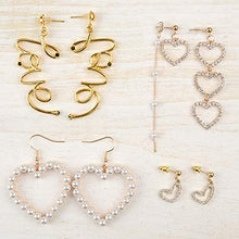 Carica l'immagine nel visualizzatore di Gallery, TUPARKA 8 Pairs Love Heart Orecchini a forma di cuore San... - Ilgrandebazar
