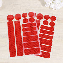 Carica l'immagine nel visualizzatore di Gallery, Vosarea - Adesivi catarifrangenti per bicicletta, 2 set, Rosso