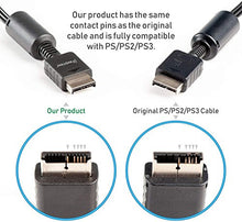Carica l'immagine nel visualizzatore di Gallery, COMPOSITO AV CAVO video &amp; audio PER SONY Playstation 1 PS1 PS2 PS3 nero
