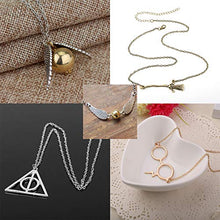 Carica l'immagine nel visualizzatore di Gallery, YouU 5 Pz Collana di doni della morte Boccino d'oro e bracciali,... - Ilgrandebazar