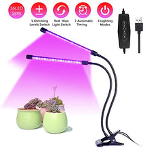 Carica l'immagine nel visualizzatore di Gallery, Lampada per Piante, Directtyteam 36LEDs 18W Pianta Interno Crescita...