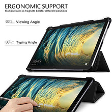 Carica l'immagine nel visualizzatore di Gallery, IVSO Custodia Cover per Huawei Mediapad M5 Lite 10, Slim Smart Nero