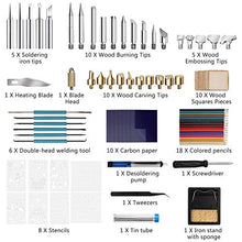 Carica l'immagine nel visualizzatore di Gallery, Umitive 92 Pcs Kit Pirografia Legno con LCD Schermo, Cavo di alimentazione...
