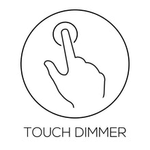 Carica l'immagine nel visualizzatore di Gallery, Set di 2 - Lampada da tavolo con funzione touch - Finitura cromata Nero - Ilgrandebazar