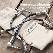 Carica l'immagine nel visualizzatore di Gallery, Miglior Cavo Patch per Chitarra e Basso - 23cm Cavetto 3 PC, Bianco e nero - Ilgrandebazar