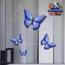 Carica l'immagine nel visualizzatore di Gallery, Adesivi per auto - piccola farfalla blu - animale - ST00025BL_SML - adesivi... - Ilgrandebazar