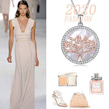 Carica l'immagine nel visualizzatore di Gallery, MEGA CREATIVE JEWELRY Collana da Donna Albero Della Vita Oro Rosa Madreperla - Ilgrandebazar