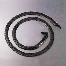 Carica l'immagine nel visualizzatore di Gallery, U7 Collana Uomo a Catena Cubana Larghezza 6mm 9mm Grossa Nero(9mm) - Ilgrandebazar