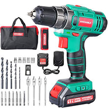 Carica l'immagine nel visualizzatore di Gallery, Trapano Avvitatore Batteria 12V, HYCHIKA a 30N .m Mas,...