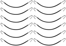 Carica l'immagine nel visualizzatore di Gallery, SOLUSTRE 12 elastici per capelli per coda di cavallo (nero) 12St Nero