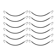 Carica l'immagine nel visualizzatore di Gallery, SOLUSTRE 12 elastici per capelli per coda di cavallo (nero) 12St Nero