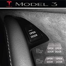 Carica l'immagine nel visualizzatore di Gallery, Tesla Model 3 - Adesivi per pulsanti"Open Door" (set da 8) (Full Full cover