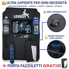 Carica l'immagine nel visualizzatore di Gallery, Levrot Set Proteggi Sedili Auto Bambini - Organizer con Tasca per Tablet e... - Ilgrandebazar