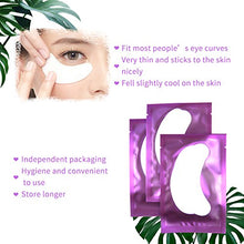 Carica l'immagine nel visualizzatore di Gallery, 50 Paio Cerotti Gel per Estensioni Ciglia Eye Pads Occhio Patch Viola