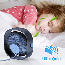 Carica l'immagine nel visualizzatore di Gallery, SmartDevil Ventilatore USB, Mini USB Ventilatore, Silenzioso, Blu