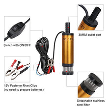 Carica l'immagine nel visualizzatore di Gallery, flintronic Pompa Acqua e Olio con Clip, 12V 38mm Sommersa Elettrica...