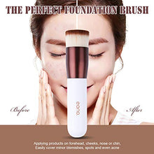Carica l'immagine nel visualizzatore di Gallery, Eono by Amazon - Pennello Fondotinta Piatto Kakuki per Trucco Viso bianca