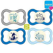 Carica l'immagine nel visualizzatore di Gallery, MAM Night Air silicone - Set di 4 ciucci in silicone, 16+ Night... - Ilgrandebazar