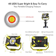 Carica l'immagine nel visualizzatore di Gallery, ikkle Faro Luce LED Esterno Portatile Ricaricabile 4400mAh 2.1A 1 Pezzo Verde