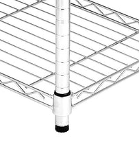Carica l'immagine nel visualizzatore di Gallery, AmazonBasics - Scaffalatura a 4 ripiani, su rotelle, Cromo - Ilgrandebazar
