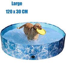 Carica l'immagine nel visualizzatore di Gallery, SCIROKKO - Piscina pieghevole per cani, gatti e bambini L (120 x30 cm)