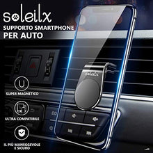 Carica l'immagine nel visualizzatore di Gallery, soleilx Supporto Auto Smartphone Magnetico Universale Porta Cellulare Nero - Ilgrandebazar