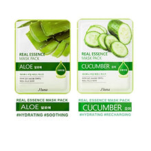 Carica l'immagine nel visualizzatore di Gallery, Jluna korea real essence facial sheet masks 10 pack - 10 different types of... - Ilgrandebazar