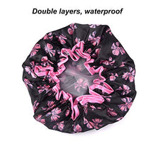 Carica l'immagine nel visualizzatore di Gallery, ZARRS Cuffia Doccia Riutilizzabile,2 Pack Impermeabile Pink+wave Point - Ilgrandebazar
