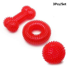 Carica l'immagine nel visualizzatore di Gallery, PET SPPTIES Squeak per aggressivi Chewers Giocattolo da Denti 3PCS Red
