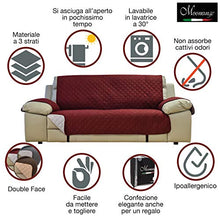 Carica l'immagine nel visualizzatore di Gallery, Moonange Copridivano 2 Posti Reversibile 2 posti, Cioccolato/Beige