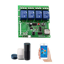 Carica l'immagine nel visualizzatore di Gallery, OWSOO Módulo Relé WiFi,Interruttore Intelligente WiFi, Universale 4CH-DC5V