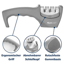 Carica l'immagine nel visualizzatore di Gallery, Wanbasion Grigio Affilacoltelli da Cucina Professionale Manuale Sharp,...