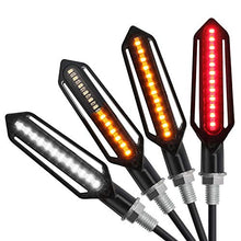 Carica l'immagine nel visualizzatore di Gallery, LiNKFOR 4PZ 24 LED Indicatori di Direzione Modalità Fluente per Moto Luce... - Ilgrandebazar