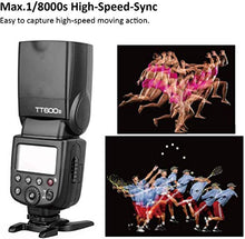 Carica l'immagine nel visualizzatore di Gallery, Godox TT600S High Speed 1/8000s GN60 2.4G Wireless Camera Flash Speedlite...