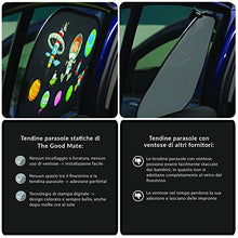 Carica l'immagine nel visualizzatore di Gallery, The Good Mate 2x Tendine parasole auto bambini Premium 48x31cm, Statiche... - Ilgrandebazar