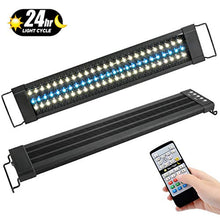 Carica l'immagine nel visualizzatore di Gallery, Powcan, lampada per acquario, 72 LED, con controller a infrarossi, con...