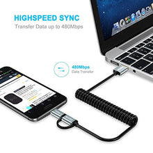 Carica l'immagine nel visualizzatore di Gallery, CHOETECH Cavo USB C Micro [1.2M *2], 2 in 1 Tipo C e Micro... - Ilgrandebazar