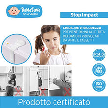 Carica l'immagine nel visualizzatore di Gallery, [12 Pezzi] Bambino Chiusure di Sicurezza Armadio, Fascia Morbida 12p.chiusure