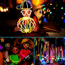 Carica l'immagine nel visualizzatore di Gallery, AMZJUPWM Braccialetti Luminosi Fluorescenti 490pcs, Glow Stick 106 100PCS - Ilgrandebazar