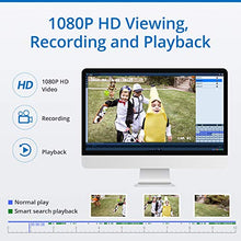 Carica l'immagine nel visualizzatore di Gallery, SANNCE - Telecamera CCTV wireless 1080p, 2.0 MP per esterni, resistente alle...