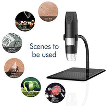 Carica l'immagine nel visualizzatore di Gallery, SKYBASIC Microscopio Digitale WiFi, Tascabile Fotocamera USB Nero