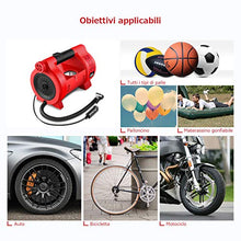 Carica l'immagine nel visualizzatore di Gallery, oasser Compressore Portatile per Auto Mini Pompa Aria P4 12V DC Multiuso con... - Ilgrandebazar