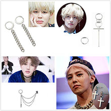 Carica l'immagine nel visualizzatore di Gallery, PPX 6 Pezzi Orecchini Coreani a Catena Lunga, Kpop Bangtan Boy Album Jimin...