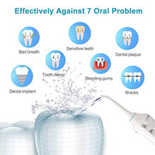 Carica l'immagine nel visualizzatore di Gallery, Idropulsore Dentale portatile, TUREWELL Irrigatore Orale 300ml, 3 modalità 4...