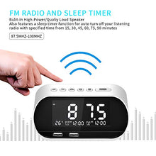 Carica l'immagine nel visualizzatore di Gallery, CHIMAERA Sveglia Digitale,FM Orologio,Radiosveglia da Comodino con White