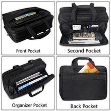 Carica l'immagine nel visualizzatore di Gallery, Taygeer Borsa da 17 pollici per laptop, borsa Messenger espandibile per...