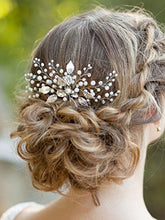 Carica l'immagine nel visualizzatore di Gallery, Yean,pettini per capelli da matrimonio con perle e strass, sposa,... - Ilgrandebazar