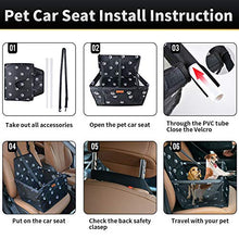 Carica l'immagine nel visualizzatore di Gallery, SWIHELP Seggiolino Auto per Cane, Trasportino Borsa [ Paw pattern ] - Ilgrandebazar