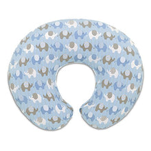 Carica l'immagine nel visualizzatore di Gallery, Chicco 08079904380000 Boppy Fodera Cuscino Allattamento, Blu (Elephants Blue) - Ilgrandebazar