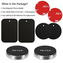 Carica l'immagine nel visualizzatore di Gallery, Skyee [2 Pack Supporto Auto Smartphone Magnetico con Adesivo 3M Argento